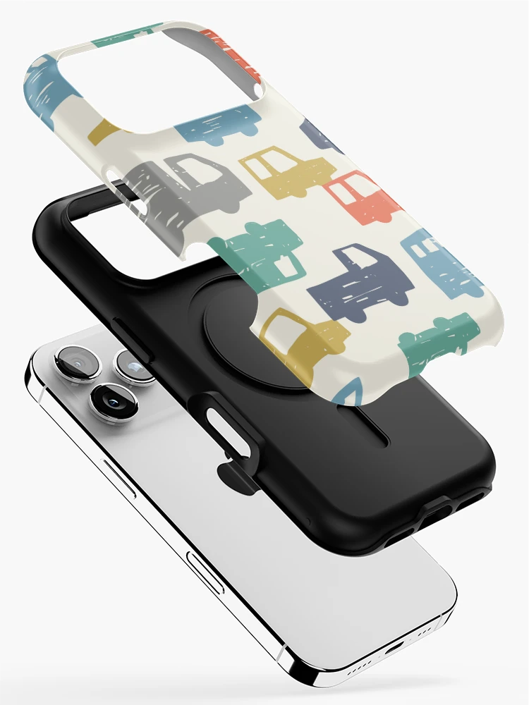 Thumbnail 2 of 4, iPhone Case, Colorful Mini Car Parade Pattern designed and sold by OHU-studio.