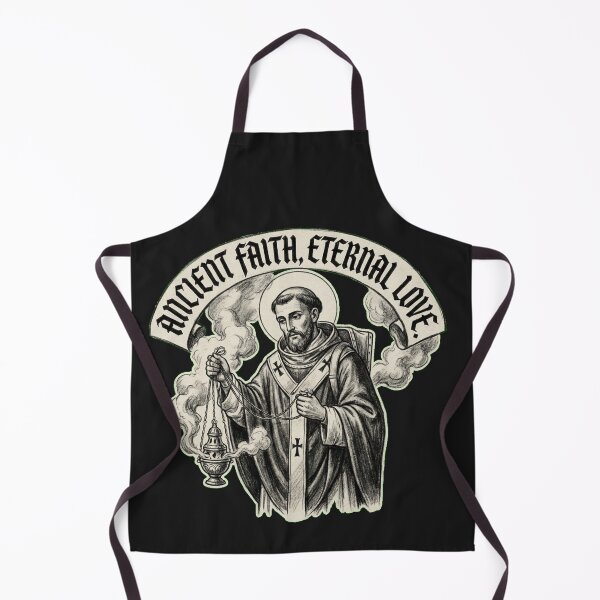 Item preview, Sacred Smoker Saint Valentine Liturgical Beekeeping Charcoal Art designed and sold by Thaivi Design.