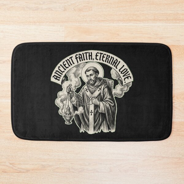 Item preview, Sacred Smoker Saint Valentine Liturgical Beekeeping Charcoal Art designed and sold by Thaivi Design.