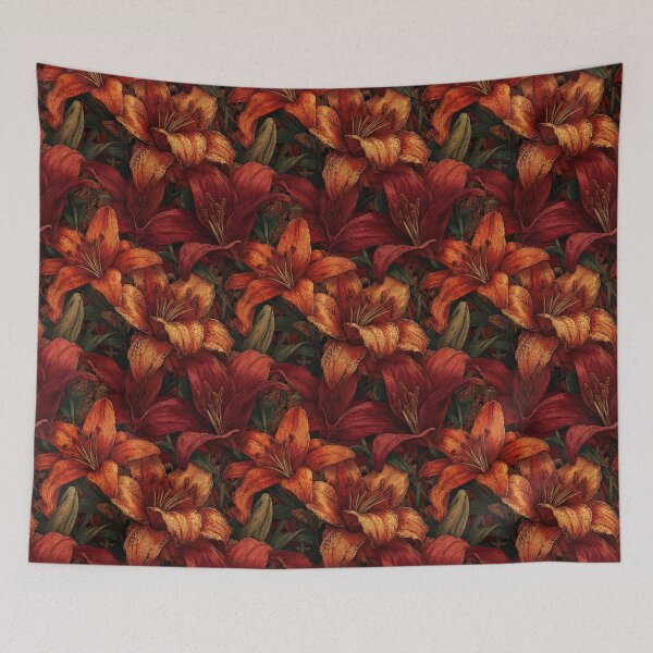 Item preview, Artistic Lilies Flower  - Birthday Flower Pattern  - Birthday Gifts For Dad designed and sold by RoyalStarsPatts.