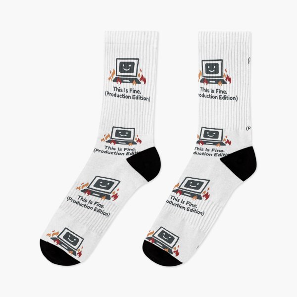 Item preview, This Is Fine Production Edition Developer Humor designed and sold by DuckShip.