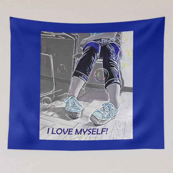 Item preview, I Love Myself - We & Soap Bubbles designed and sold by Mag Blue Art Design.