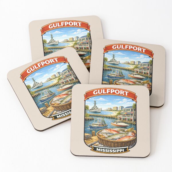 Item preview, Gulfport, Mississippi  designed and sold by Myra365Art.