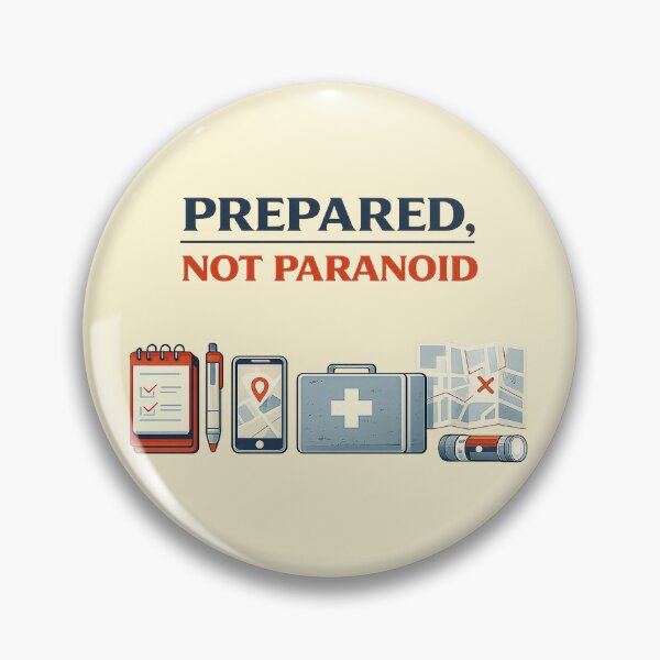 Item preview, Prepared, Not Paranoid designed and sold by Shrouded Unraveled.