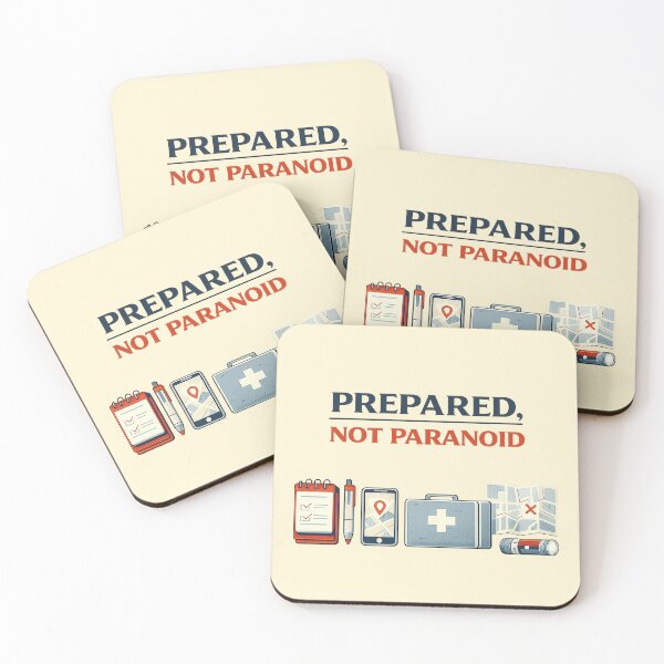 Item preview, Prepared, Not Paranoid designed and sold by Shrouded Unraveled.