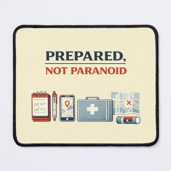 Item preview, Prepared, Not Paranoid designed and sold by Shrouded Unraveled.