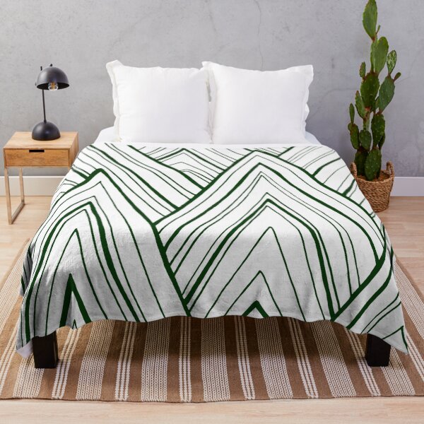 Item preview, Stripe Mountains - Dark Green designed and sold by Sally Cummings.