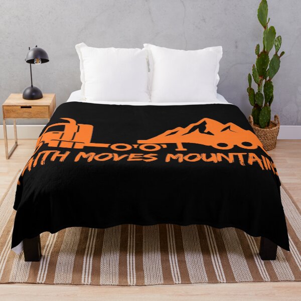 Item preview, Faith Moves Mountains – Christian Quotes - Orange Design designed and sold by MoriaStore.