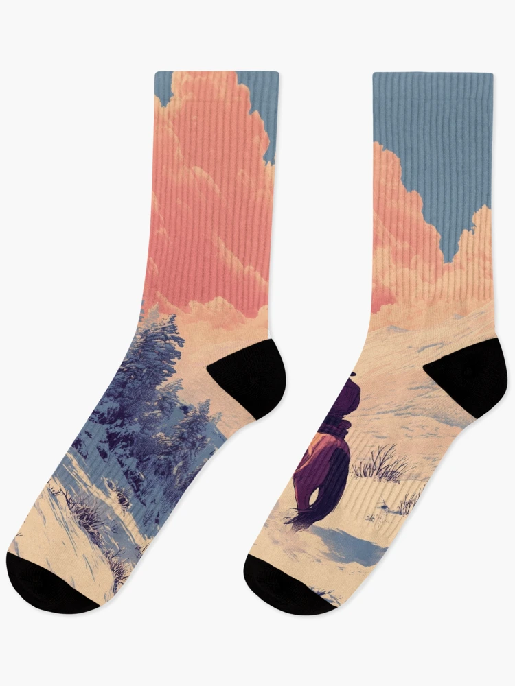Thumbnail 1 of 5, Socks, Cowboy In The Snow designed and sold by Rtymer.