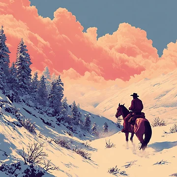 Artwork thumbnail, Cowboy In The Snow by Rtymer