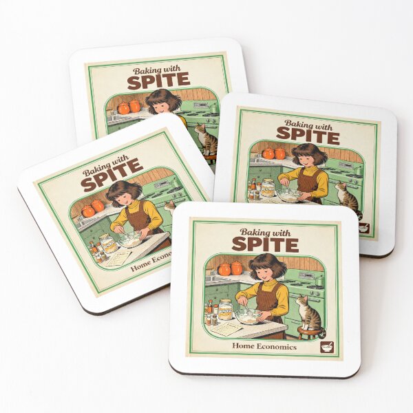 Item preview, Baking with Spite - Retro Dark Humor Art designed and sold by PictorialWhimsy.