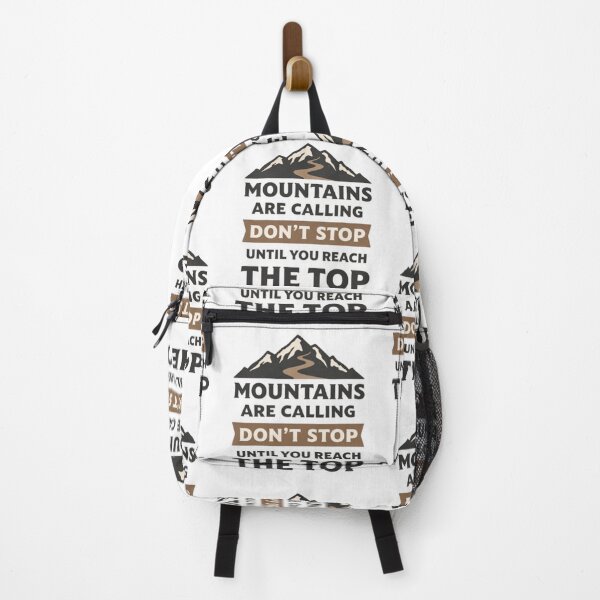 Item preview, Mountains Are Calling – Don’t Stop Until You Reach the Top | Motivational Hiking Design designed and sold by Globalcitytees.