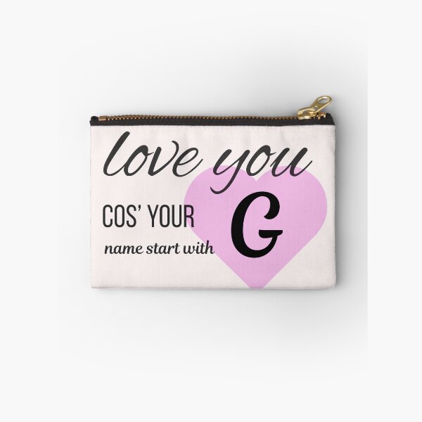 Item preview, Love You Cos Your Name Starts With G Initial Monogram designed and sold by Nordic Echo.