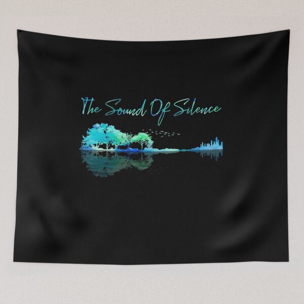 Item preview, The Sound Of Silence Guitar Artwork Guitar designed and sold by Uncer59.