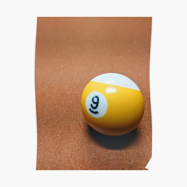 Poster 9 Ball Redbubble