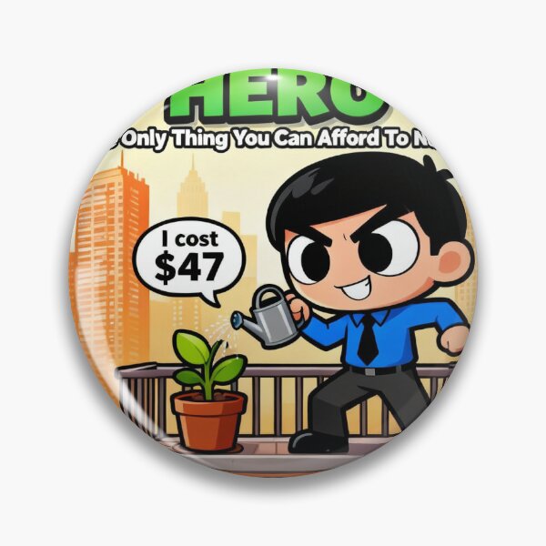 Item preview, Houseplant Hero Flash Game Parody - Zoomer Humor designed and sold by PictorialWhimsy.