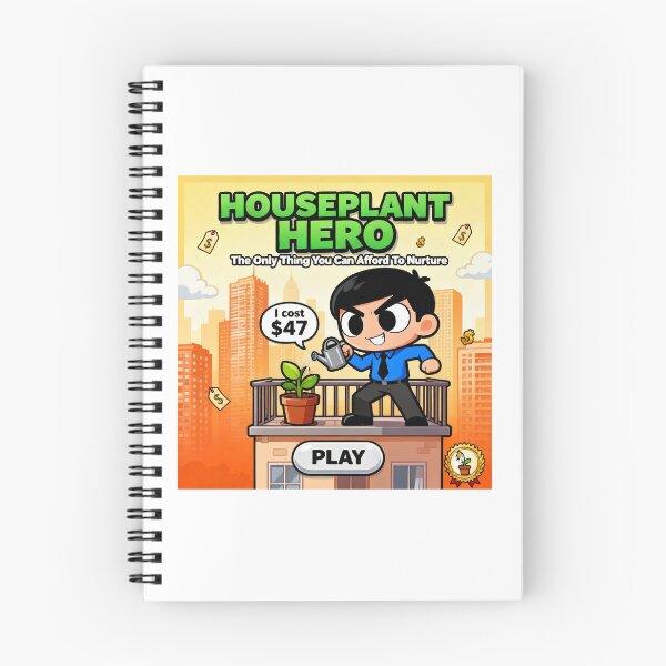 Item preview, Houseplant Hero Flash Game Parody - Zoomer Humor designed and sold by PictorialWhimsy.