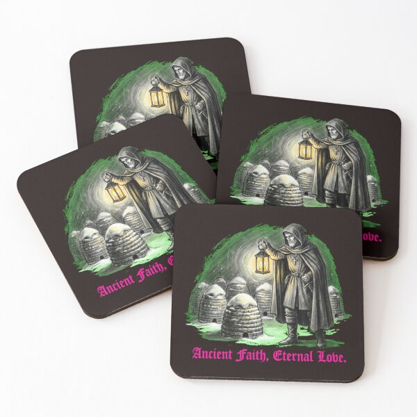 Item preview, Saint Valentine's Winter Apiary Vigil Charcoal Art designed and sold by Thaivi Design.