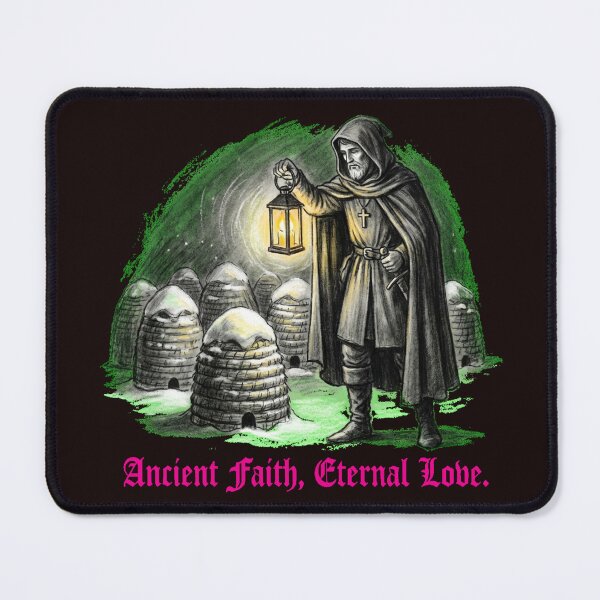 Item preview, Saint Valentine's Winter Apiary Vigil Charcoal Art designed and sold by Thaivi Design.