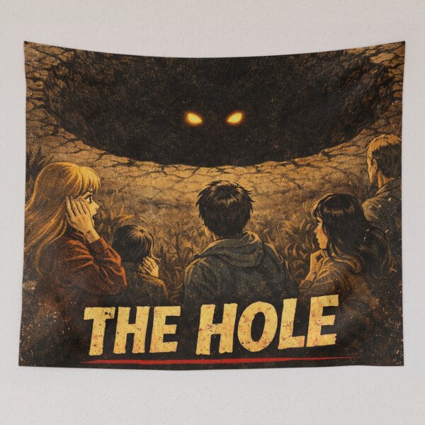 Item preview, The Mystery Hole Retro Horror Anime designed and sold by JonelleTshirts.