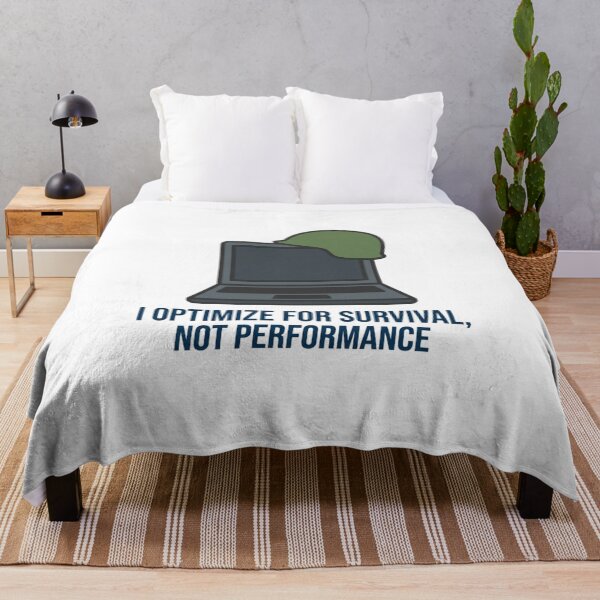 Item preview, I Optimize For Survival Not Performance Developer designed and sold by DuckShip.