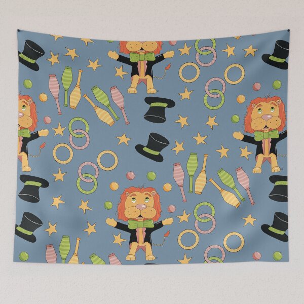 Item preview, Circus lion juggler pattern designed and sold by iCraftCafe.