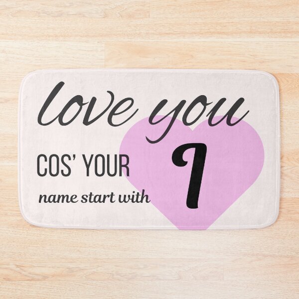 Item preview, Love You Cos Your Name Starts With I Initial Monogram designed and sold by Nordic Echo.