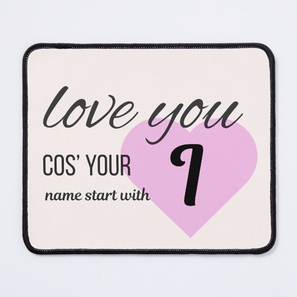 Item preview, Love You Cos Your Name Starts With I Initial Monogram designed and sold by Nordic Echo.