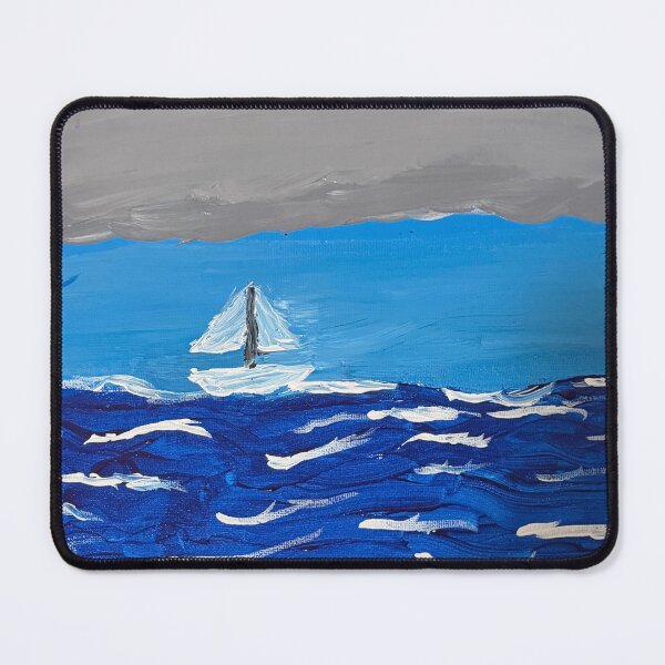 Item preview, boat in storm designed and sold by boat-Art-4-sale.