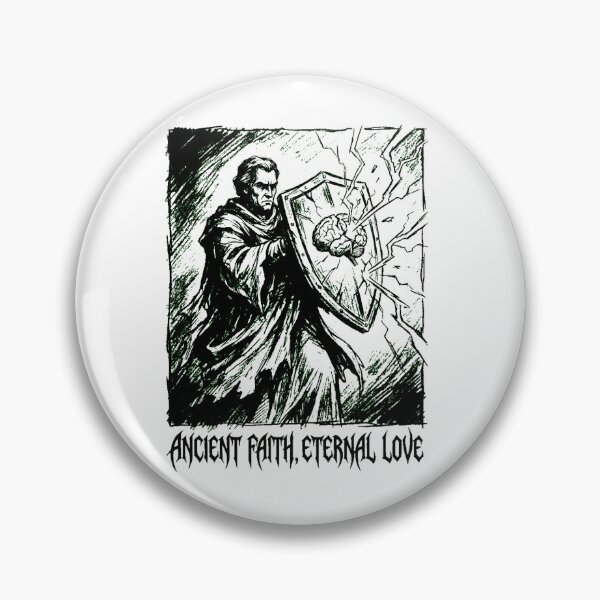 Item preview, Saint Valentine Patron of the Falling Sickness Gothic Sketch designed and sold by Thaivi Design.