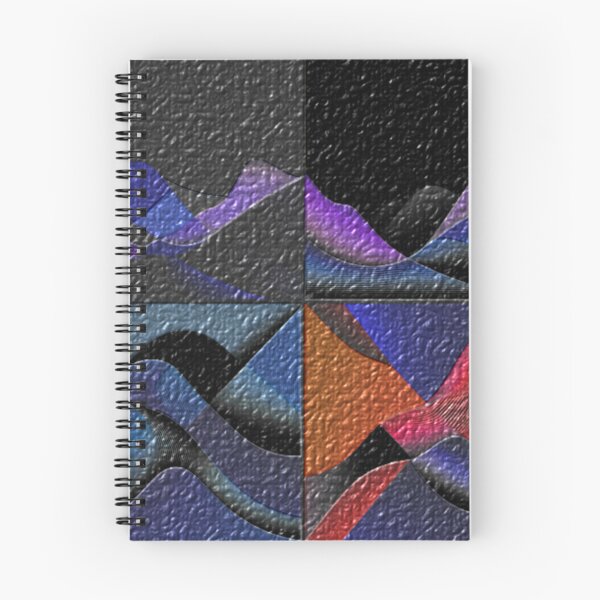 Item preview, four currents dark organic colorful geometric abstract design designed and sold by SmashingDeals.