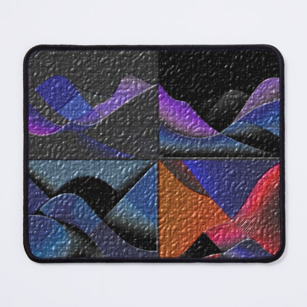 Item preview, four currents dark organic colorful geometric abstract design designed and sold by SmashingDeals.