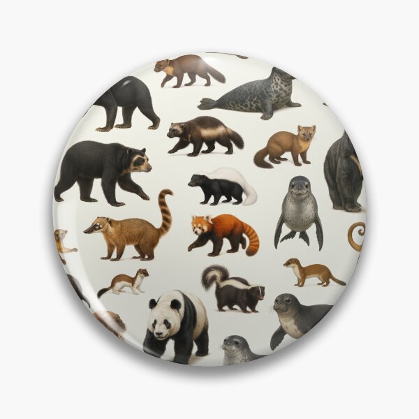 Item preview, Animals of Arctoidea Wildlife Chart Bear Seal Panda designed and sold by kakarikihill.