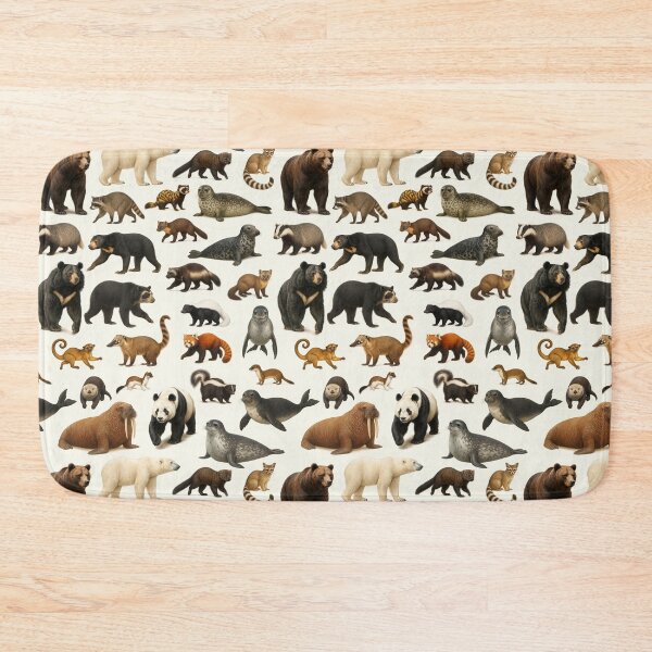 Item preview, Animals of Arctoidea Wildlife Chart Bear Seal Panda designed and sold by kakarikihill.