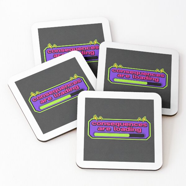 Item preview, Consequences Are Loading - Pixel Meme Art designed and sold by PictorialWhimsy.