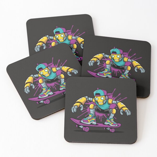 Item preview, Skatebot Street Vibes, Robot Skateboarder Graffiti Style designed and sold by Junasaji.