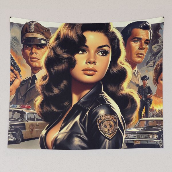 Item preview, Vintage Policewoman designed and sold by PulpVintage.