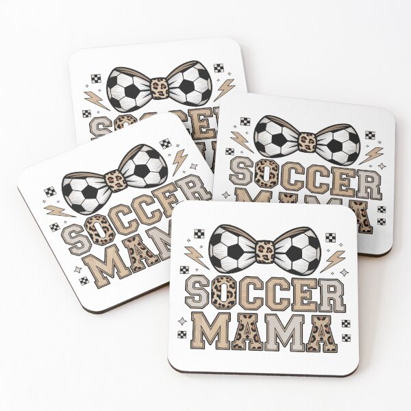Item preview, Soccer Mama Leopard Bow Graphic – Trendy Sports Mom Design designed and sold by Snifferius.