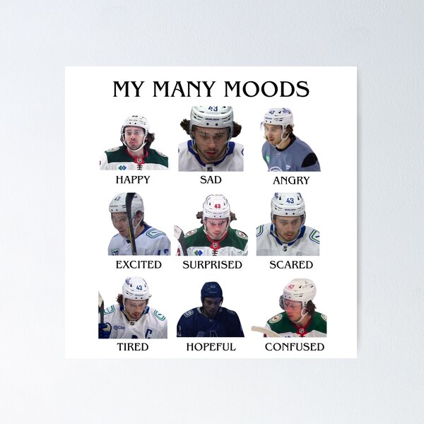 Item preview, Quinn Hughes Muchos estados de ánimo Emociones designed and sold by meggyeggymoo.