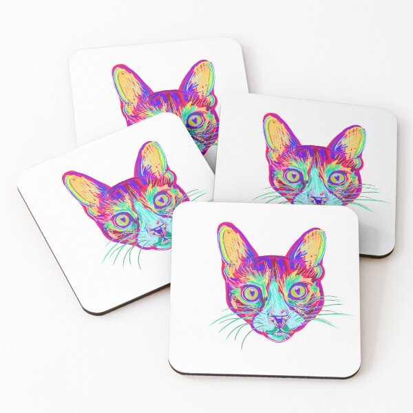 Item preview, Colorful Tabby Cat designed and sold by Kate Bryan Art.