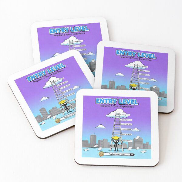 Item preview, Entry Level Flash Game Parody - Job Market Humor designed and sold by PictorialWhimsy.