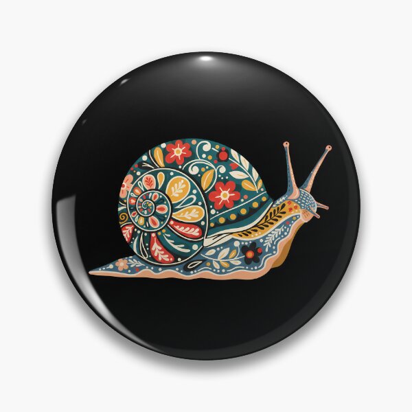 Item preview, Land Snail Silhouette in Folk Art Style – Hope for Wildlife by heidiannemorris © designed and sold by FOLK ART FUSION by heidiannemorris.
