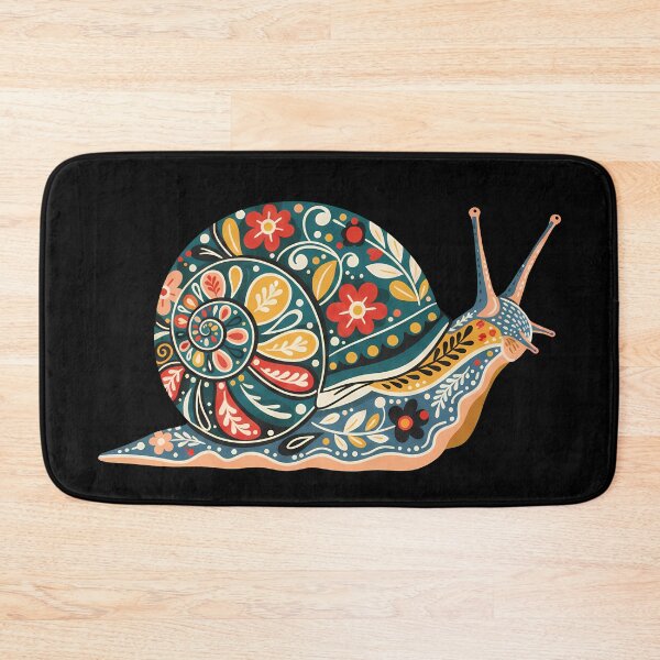 Item preview, Land Snail Silhouette in Folk Art Style – Hope for Wildlife by heidiannemorris © designed and sold by FOLK ART FUSION by heidiannemorris.