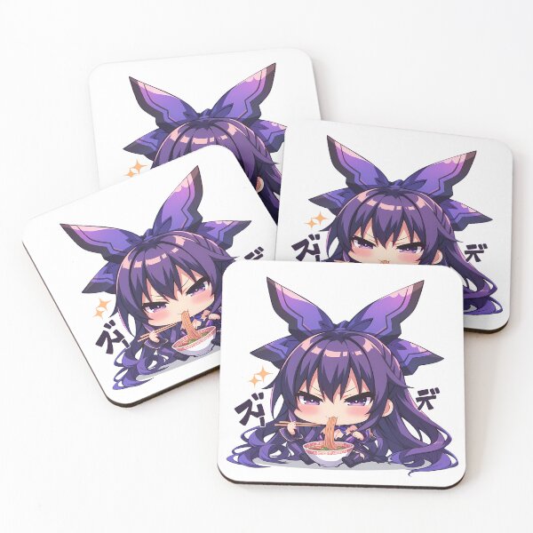 Item preview, Tohka Yatogami Date A Live Purple Chibi Ramen Mood designed and sold by mildaclairmo.