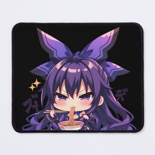 Item preview, Tohka Yatogami Date A Live Purple Chibi Ramen Mood designed and sold by mildaclairmo.