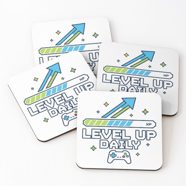 Item preview, Level Up Daily T-Shirt – Motivational Gamer Shirt for Streamers & Gaming Fans designed and sold by Muzgle.