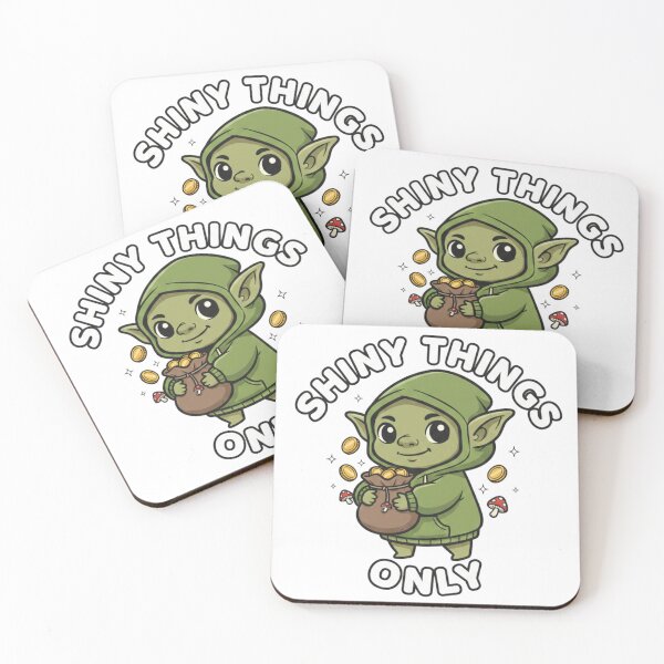 Item preview, Shiny Things Only Cute Goblin designed and sold by Goblin And Company.