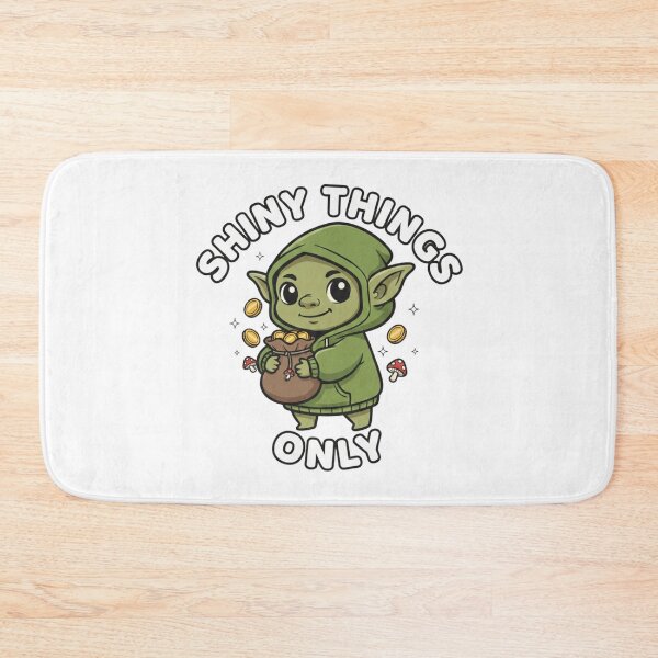 Item preview, Shiny Things Only Cute Goblin designed and sold by Goblin And Company.