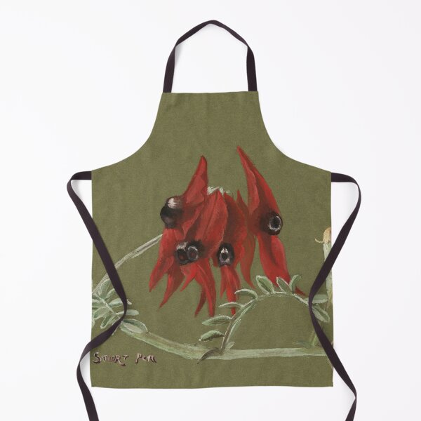 Item preview, Vintage Australian Watercolour - Sturt Pea  designed and sold by karwilberevivalcollection.