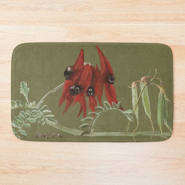 Item preview, Vintage Australian Watercolour - Sturt Pea  designed and sold by karwilberevivalcollection.
